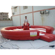 inflatable bull ride game